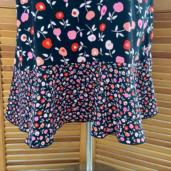 TALBOTS Floral Jewel Neck Shift Short Sleeve Dress - Picture 8 of 16